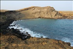 Green sand beach at South Point, Hawaii